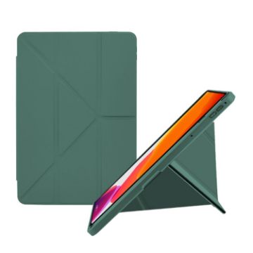 Samsung Galaxy Tab A8 10.5 2021 Y-fold Smart Leather Case - Emerald - 1