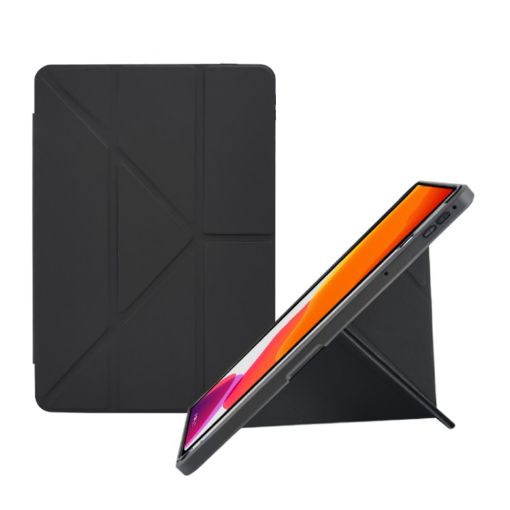 Samsung Galaxy Tab A7 10.4 2020 Y-fold Smart Leather Case Black - 1
