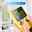 MK800 Doubles 3" Macaron Mini Handheld Console - 800 Games, Yellow - 3