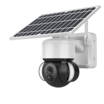 Solar Battery Powered Floodlight PTZ Camera with PIR Detection, 2.4G Wifi - 1