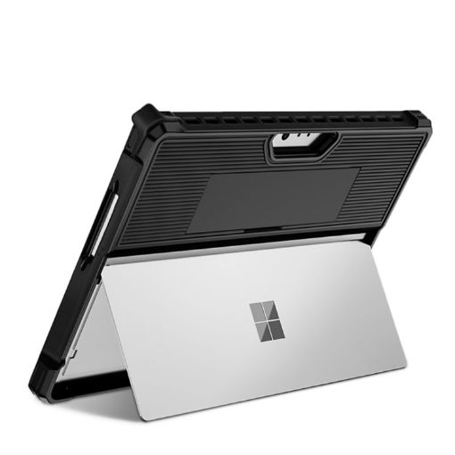 Microsoft Surface Pro 9 Black Striped Hollow Tablet Case - 1