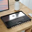 Microsoft Surface Pro 9 Tablet Case with Holder & Strap - Black Striped Hollow - 6