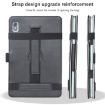 TCL 10 TabMax 4G Leather Case with Holder & Bandage - Black - 6