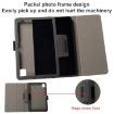 TCL NxtPaper 10s Black Leather Tablet Case with Holder - Skin Texture - 5