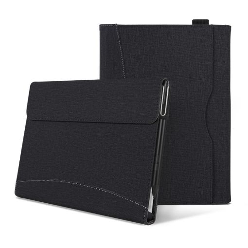 Microsoft Surface Pro 10/9 Black Cloth Texture Leather Tablet Case - 1