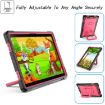 Samsung Galaxy Tab A8 10.5 2021 Silicone PC Case Black Rose Red - 2