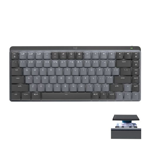 Logitech MX Mechanical Mini Wireless Keyboard, Green Axis, Dual Mode - 1