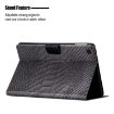 Samsung Galaxy Tab A8 Black Crocodile Texture Leather Tablet Case - 4