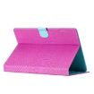 7" Tablet Case - Rose Red Crocodile Texture Leather Cover - 4