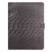 10" Tablet Case - Black Crocodile Texture Leather Cover - 2