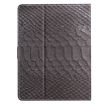 10" Tablet Case - Black Crocodile Texture Leather Cover - 3