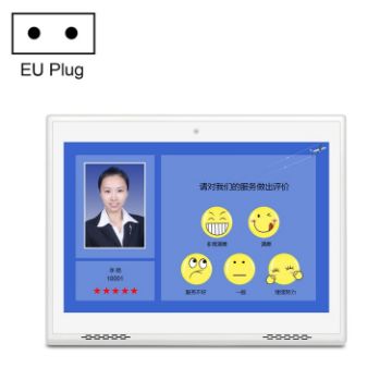HSD1007A 10.1" Touch All-in-One PC, RK3288 2GB+16GB, EU Plug, White - 1