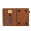 8" Tablet Case - Tower Embossed Leather Cover, Brown - 4