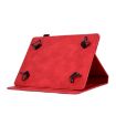 8" Tablet Case - Red Tower Embossed Leather Cover - 5