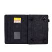 8" Tablet Case - Black Tower Embossed Leather Cover - 4