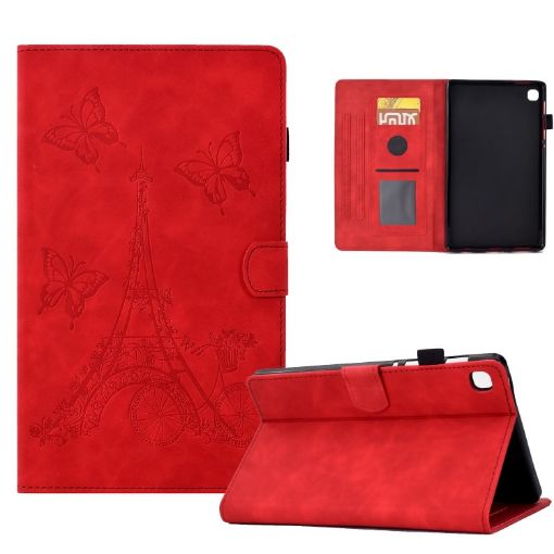 Samsung Galaxy Tab A 8.0 2019 T290 Red Embossed Leather Case - 1