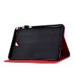 Samsung Galaxy Tab A 8.0 T350 Red Leather Embossed Tablet Case - 5