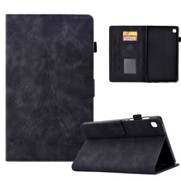 Samsung Galaxy Tab A7 10.4 2020 T500 Leather Tablet Case Black - 1