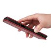 Ulefone Note 14 Brown Flip Leather Phone Case - Carbon Fiber Texture - 6