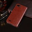Ulefone S1 Dark Blue Leather Case with Holder, Card Slots & Wallet - 3