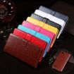 Ulefone S1 Dark Blue Leather Case with Holder, Card Slots & Wallet - 7
