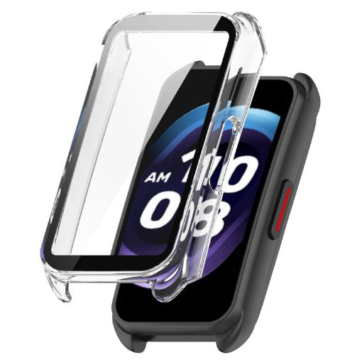 Transparent White Protective Case for Keep Band B5/B4 with Tempered Film - 1