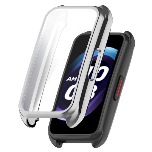 Silver TPU Electroplating Watch Case for Keep Band B5/B4 - Full Coverage - 1