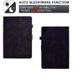 Samsung Galaxy Tab A8 10.5 X200/X205 Rhombus Leather Case - Black - 2