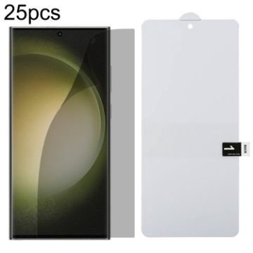 Samsung Galaxy S23 Ultra 5G Anti-spy Screen Protector 25pcs Hydrogel Film - 1