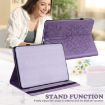 Samsung Galaxy Tab A 9.7 T550/T555 Purple Tree & Deer Leather Case - 5