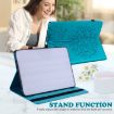 Samsung Galaxy Tab A 9.7 T550/T555 Tree & Deer Leather Case - Blue - 5