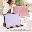 Samsung Galaxy Tab A 9.7 T550/T555 Pink Tree & Deer Leather Case - 5