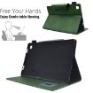 Samsung Galaxy Tab A8 10.5 2021 Green Suede Leather Tablet Case - 5