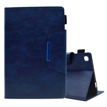 Samsung Galaxy Tab A8 10.5 2021 Suede Leather Case Blue - 1