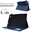 Samsung Galaxy Tab A8 10.5 2021 Suede Leather Case Blue - 5