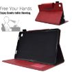 Samsung Galaxy Tab A8 10.5 2021 Red Suede Leather Case with Magnetic Clasp - 5