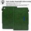 Samsung Galaxy Tab A7 10.4 Suede Magnetic Leather Case Green - 6