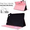 Samsung Galaxy Tab A7 10.4 Suede Magnetic Leather Case Pink - 6