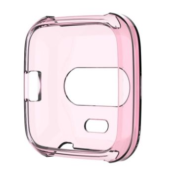 Fitbit Versa Lite Silicone Protective Case - Transparent Pink - 1