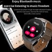 BM01 1.45" Black Smart Watch, Silicone Band, IP68 Waterproof, Bluetooth/NFC - 7