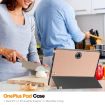 OnePlus Pad Custer Rose Gold Smart Leather Tablet Case - 3-Fold Holder - 7