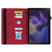 Samsung Galaxy Tab A8 10.5 2021 Red Leather Shockproof Case with Wake-up - 3