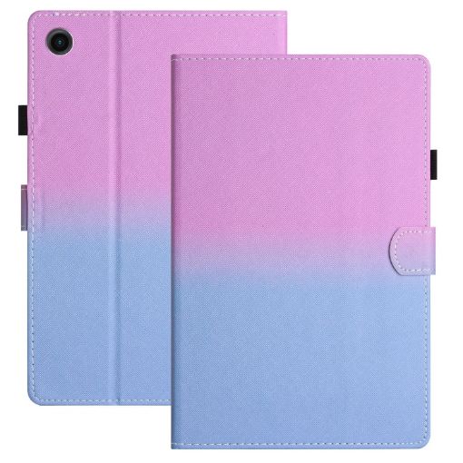 Samsung Galaxy Tab A8 2021 X205/X200 Gradient Leather Case Purple Blue - 1