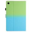 Samsung Galaxy Tab A8 2021 X205/X200 Gradient Leather Case Green Blue - 3