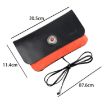 FIREDOG CL91 Orange Sheepskin Leather Tobacco Bag - Handmade & Portable - 2