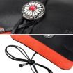 FIREDOG CL91 Black Sheepskin Leather Tobacco Bag - Handmade & Portable - 3