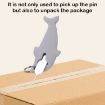 Dolphin Shape 2 in 1 Phone Tablet Card Removal Needle Set - 3pcs Pink - 6