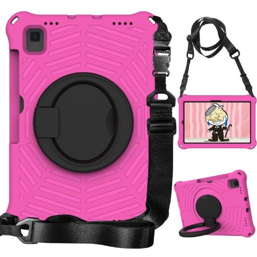 Samsung Galaxy Tab A7 10.4 2020 T500 Spider King Case Rose Red - 1