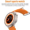 MT30 Smart Watch 1.6" HD Screen, Voice Calls, Blood Oxygen, Orange Strap - 4
