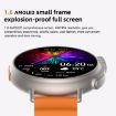 MT30 Smart Watch 1.6" HD Screen, Voice Calls, Blood Oxygen, Orange Strap - 5